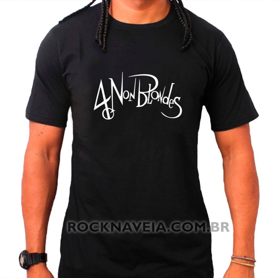 Camiseta Masculina Non Blondes Estamparia Rock Na Veia