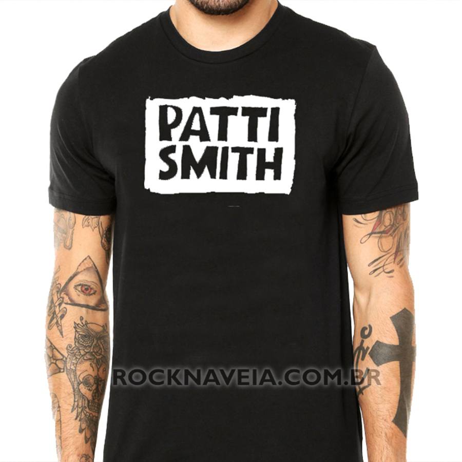 Camiseta Masculina Patti Smith Estamparia Rock Na Veia