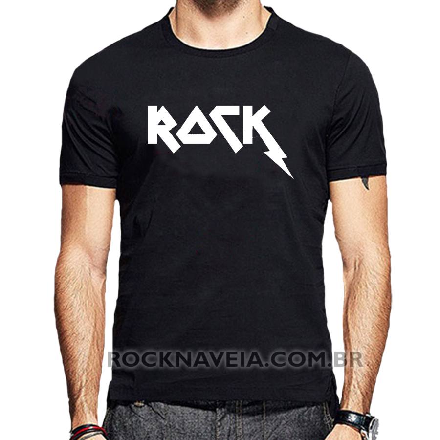 Camiseta Masculina Rock Iron Estamparia Rock Na Veia