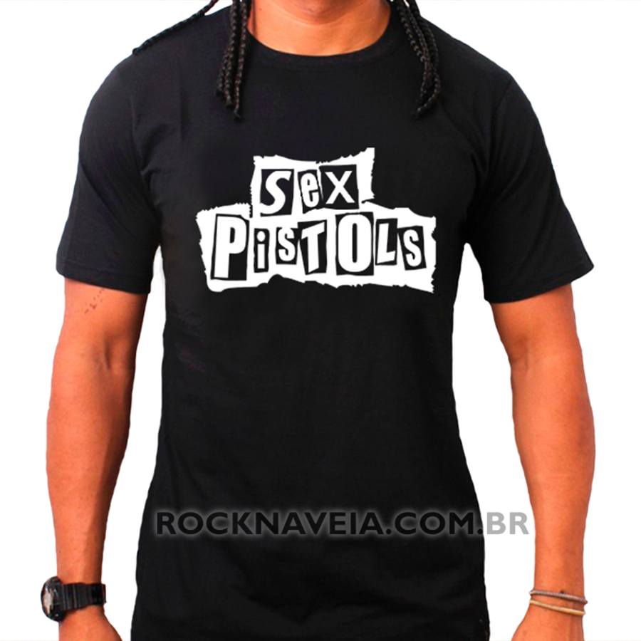 Camiseta Masculina Sex Pistols ESTAMPARIA ROCK NA VEIA