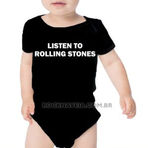 Body infantil Listen To Rolling Stones