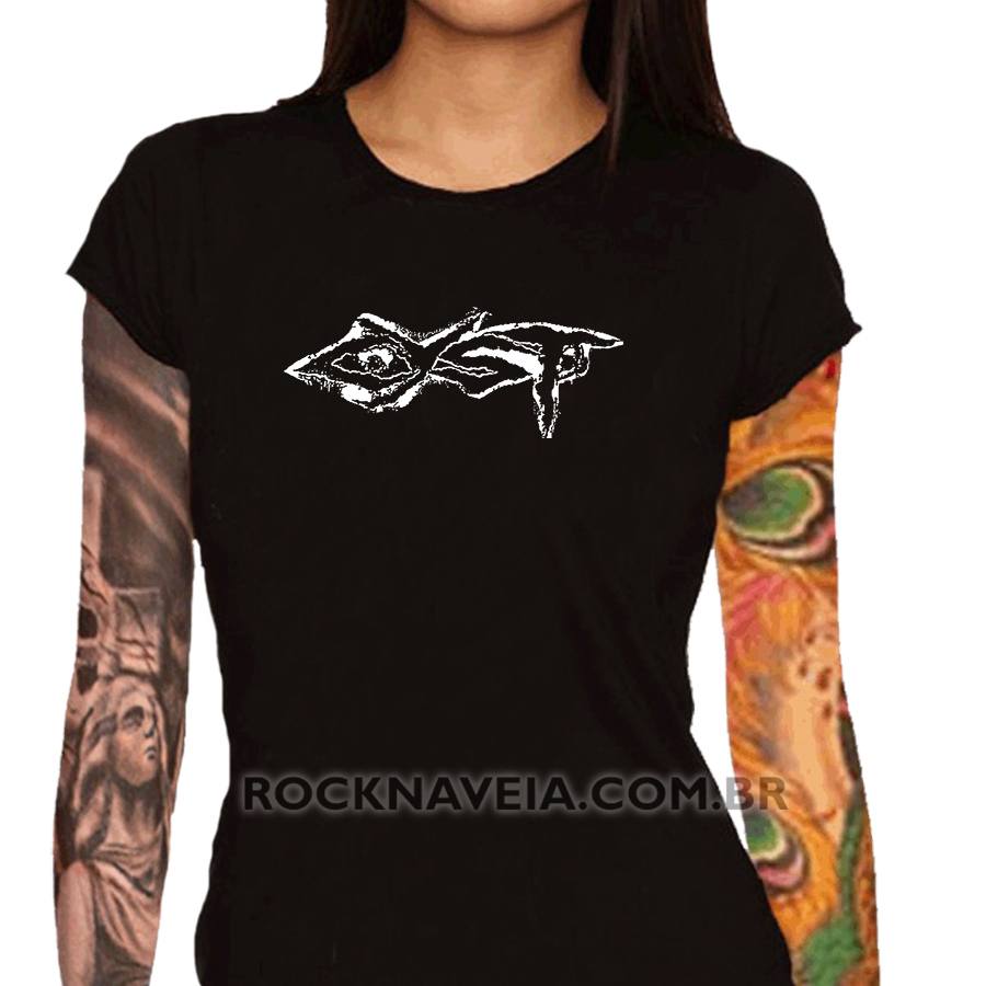 Camiseta feminina baby look Cyst