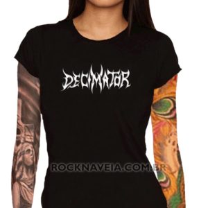 Camiseta feminina baby look Decimator