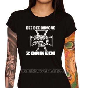 Camiseta feminina baby look dee dee Ramone