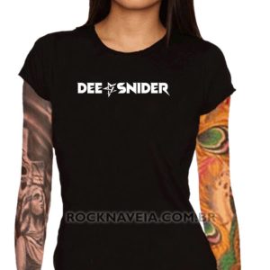 Camiseta feminina baby look dee snider