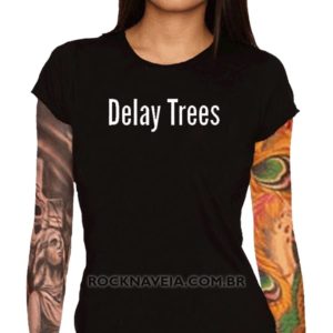 Camiseta Feminina Baby Look Delay trees