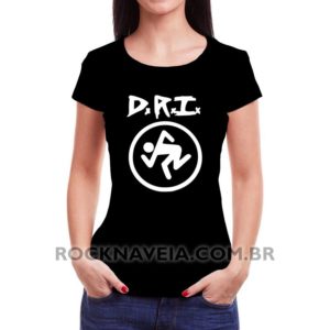 Camiseta Feminina Baby Look Dirty Rotten Imbeciles (D.R.I.)