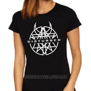 Camiseta Feminina Baby Look Disturbed
