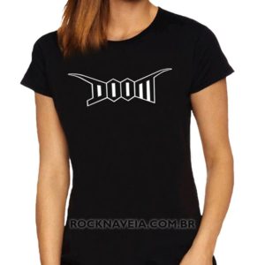 Camiseta Feminina Baby Look Doom