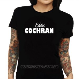 Camiseta Feminina Baby Look Eddie Cochran