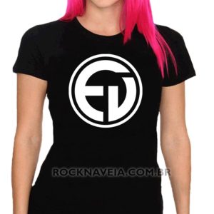 Camiseta feminina baby look eddie vedder