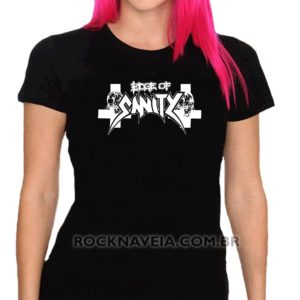Camiseta feminina baby look edge of sanity
