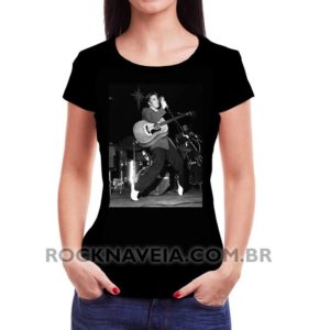 Camiseta Feminina Baby Look Elvis Presley Foto