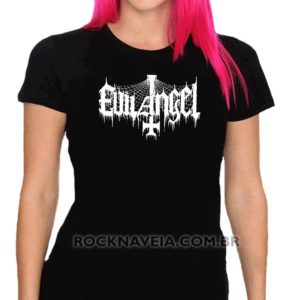 Camiseta feminina baby look Evil Angel