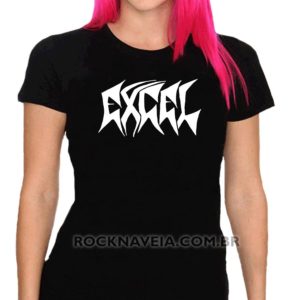 Camiseta feminina baby look Excel