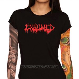 Camiseta Feminina Baby Look Exhumed