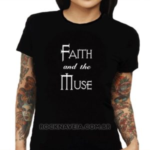 Camiseta Feminina Baby Look Faith and the muse