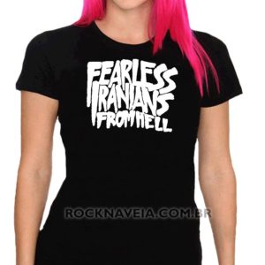 Camiseta feminina baby look Fearless Iranians From Hell