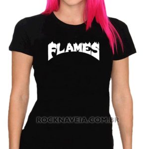 Camiseta feminina baby look Flames
