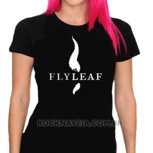Camiseta feminina baby look flyleaf