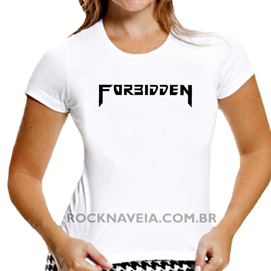 Camiseta feminina baby look Forbidden - Imagem 2