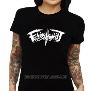 Camiseta Feminina Baby Look Fucking Hostile