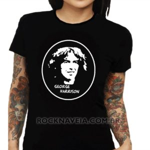 Camiseta feminina baby look George Harrison