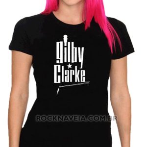 Camiseta feminina baby look gilby Clark