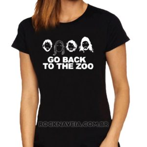 Camiseta Feminina Baby Look Go Back To The Zoo
