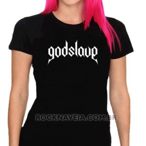 Camiseta feminina baby look Godslave