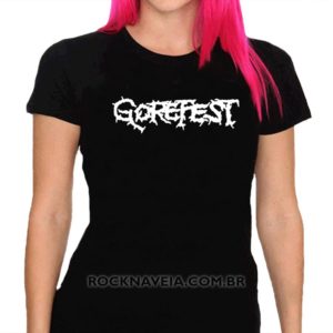 Camiseta Feminina Baby Look Gorefest