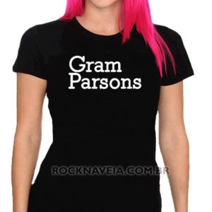 Camiseta feminina baby look gram parsons