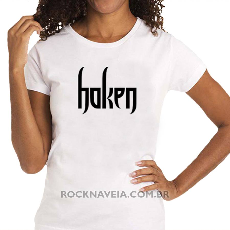 Camiseta Feminina Baby Look Haken - Imagem 2