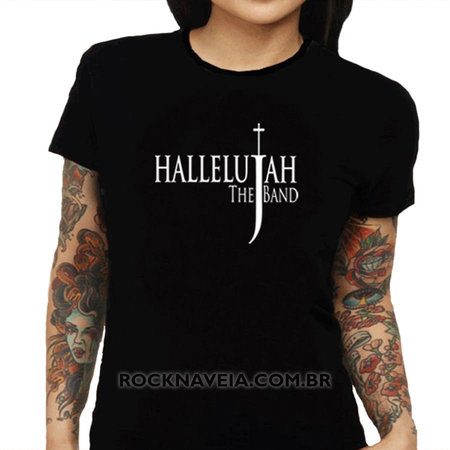 Camiseta Feminina Baby Look Hallelujah