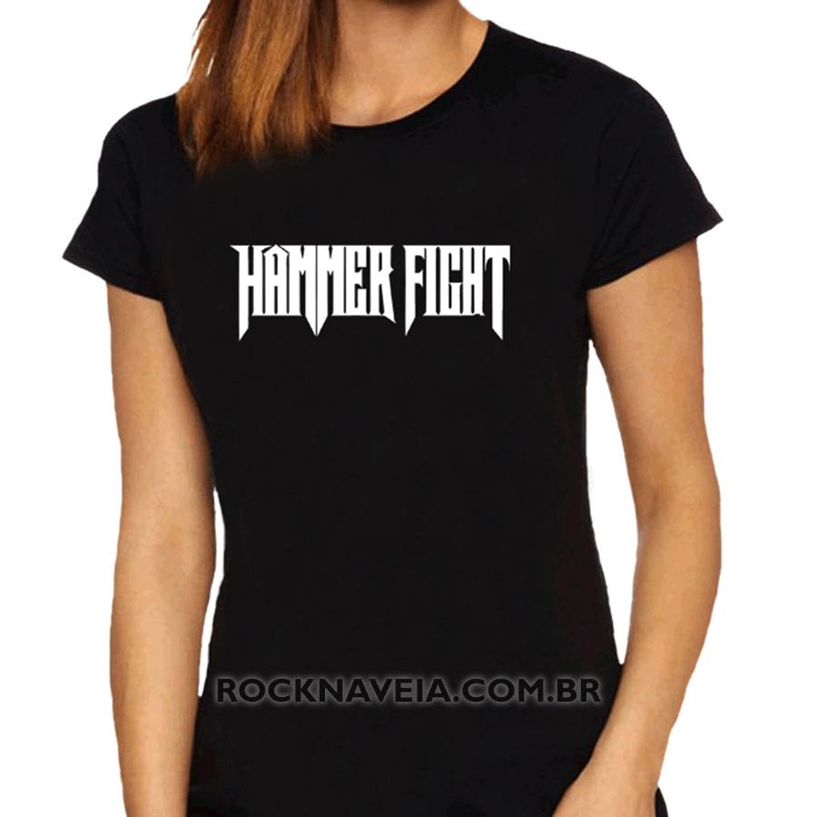 Camiseta Feminina Baby Look Hammer Fight