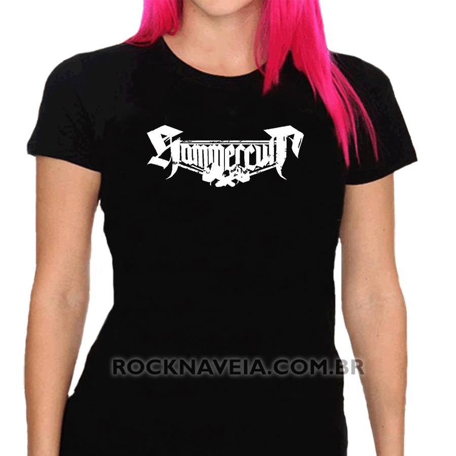 Camiseta feminina baby look Hammercult