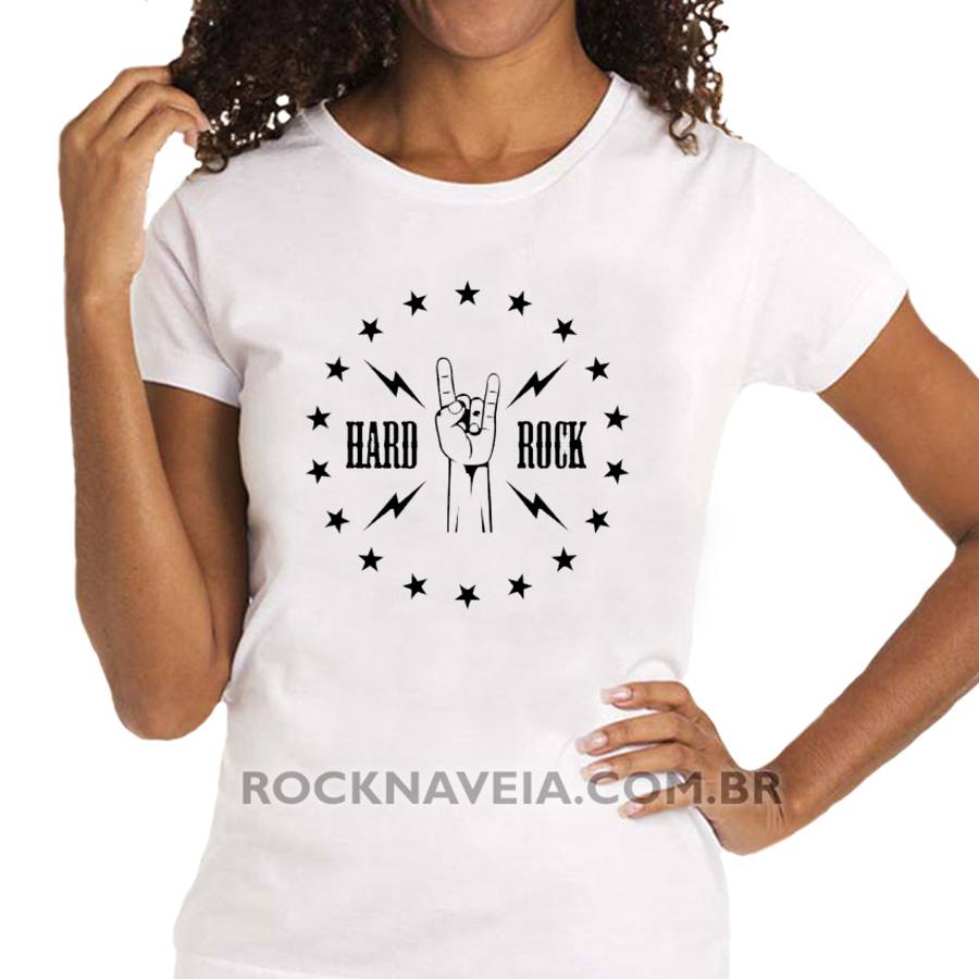 Camiseta feminina baby look Hard Rock - Imagem 2