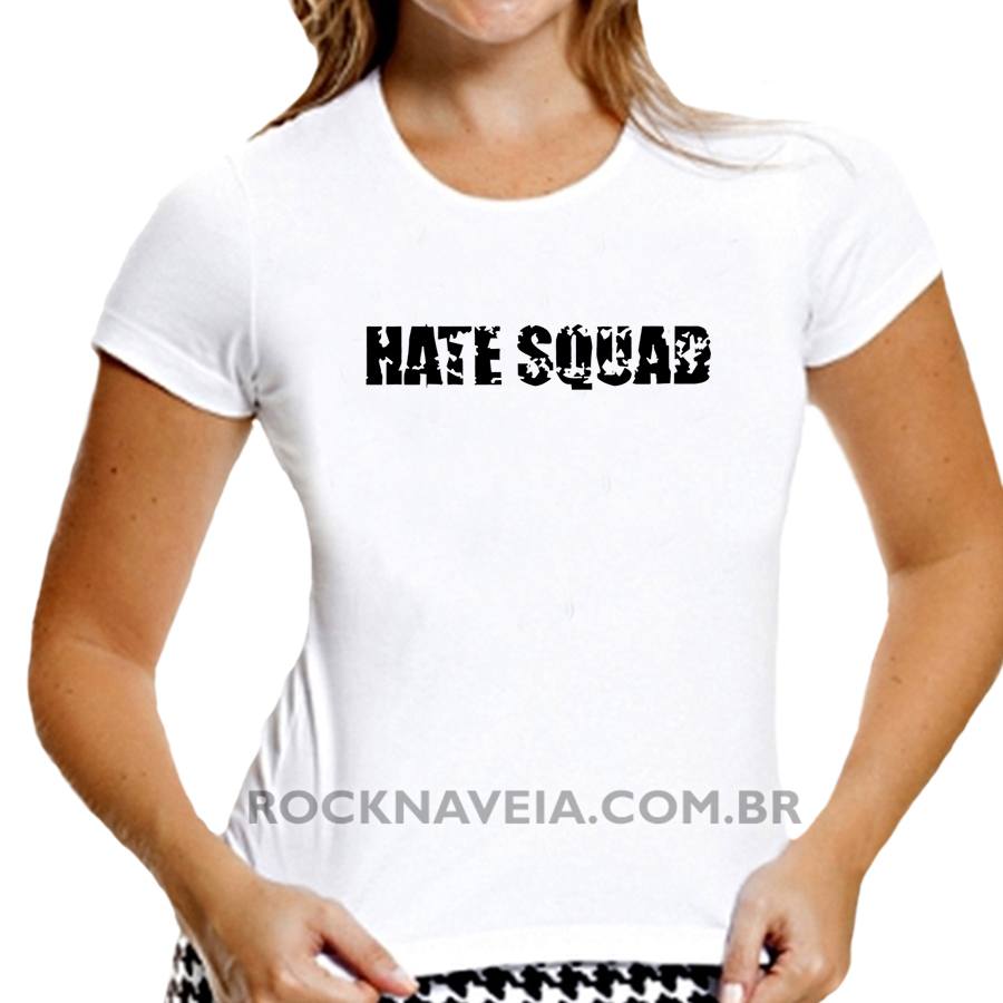Camiseta feminina baby look Hate Squad - Imagem 2