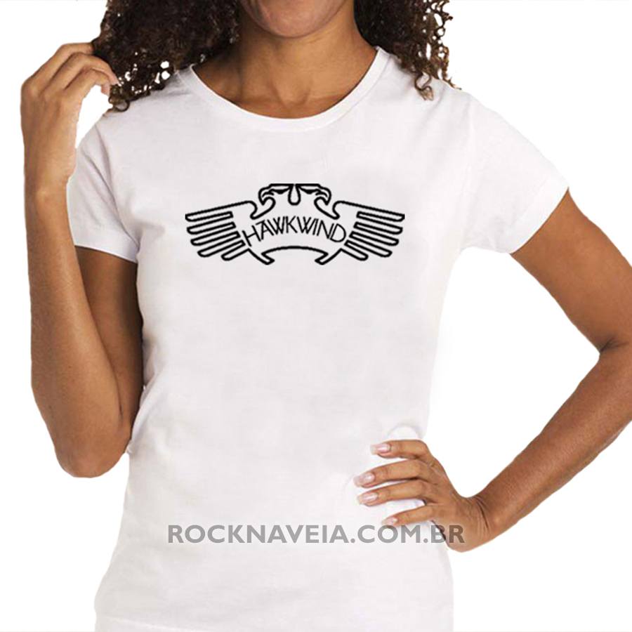 Camiseta Feminina Baby Look Hawkwind - Imagem 2