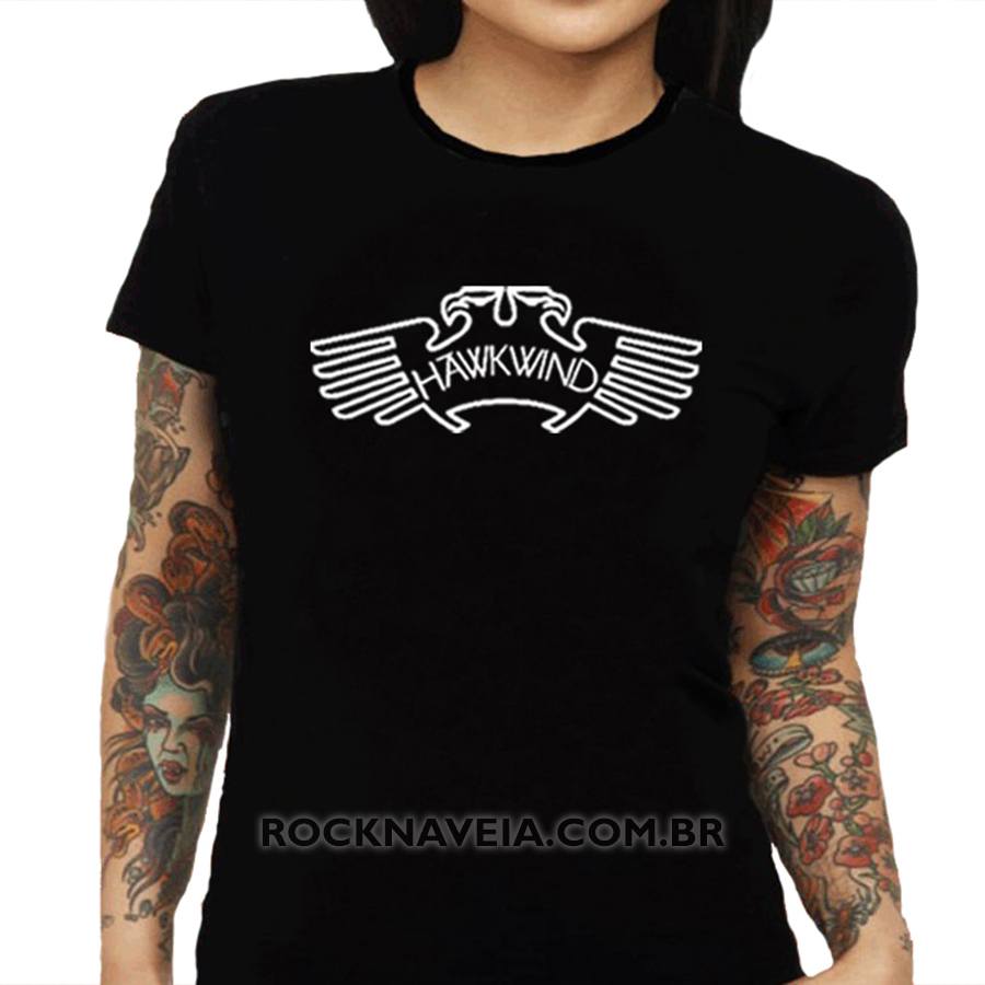Camiseta Feminina Baby Look Hawkwind