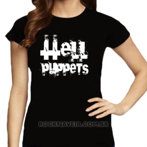 Camiseta Feminina Baby Look Hell Puppets