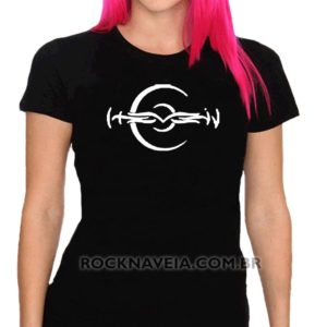Camiseta feminina baby look Hevein