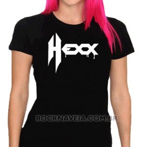 Camiseta feminina baby look Hexx
