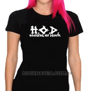 Camiseta feminina baby look Hospital of Death