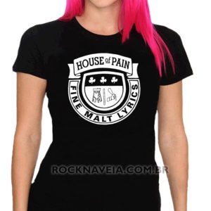 Camiseta feminina baby look house of pain