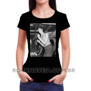Camiseta Feminina Baby Look Iggy Pop Foto 2