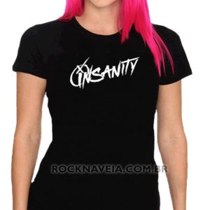 Camiseta feminina baby look Insanity