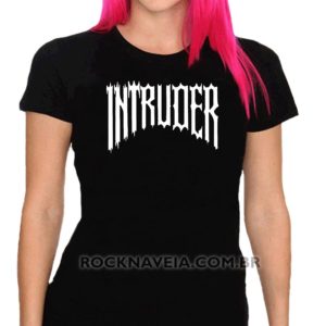 Camiseta feminina baby look Intruder