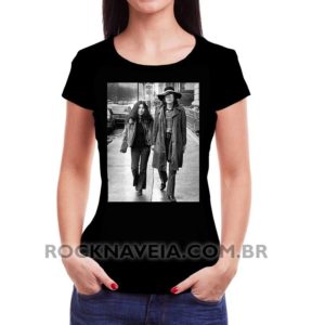 Camiseta Feminina Baby Look Ioko e John Lennon Foto 2