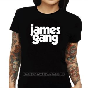 Camiseta Feminina Baby Look James Gang